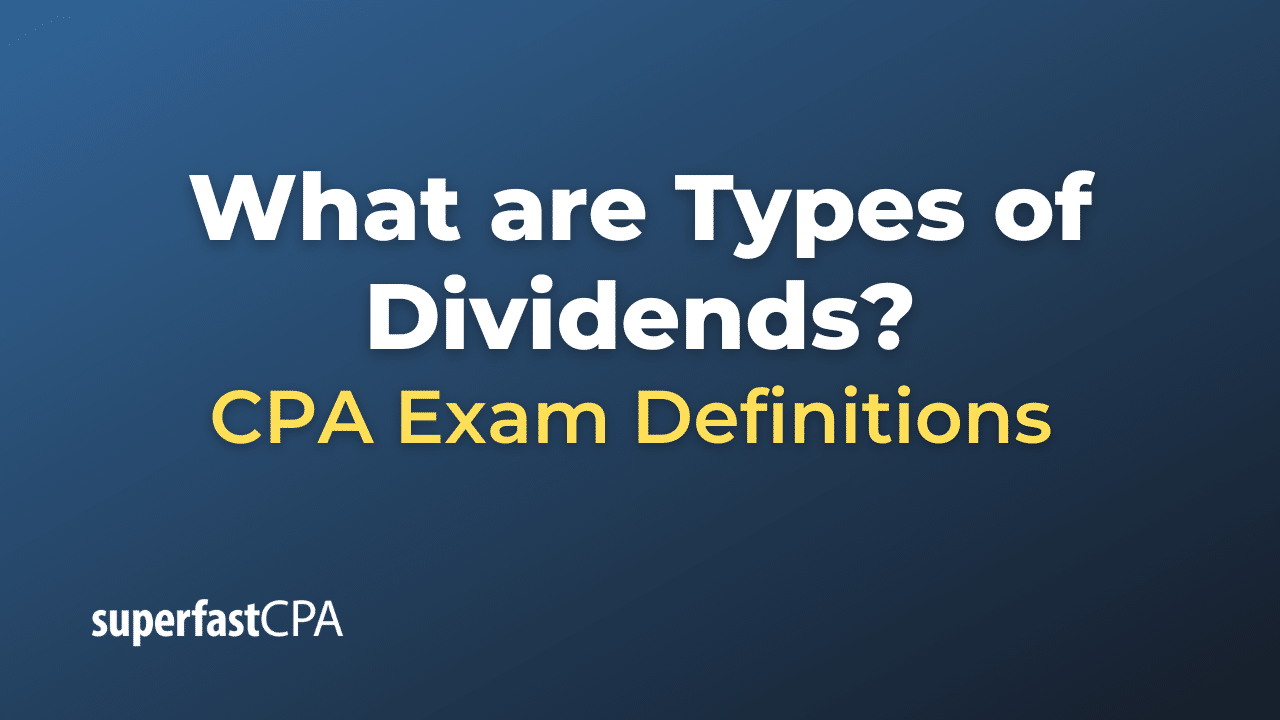 Types of Dividends