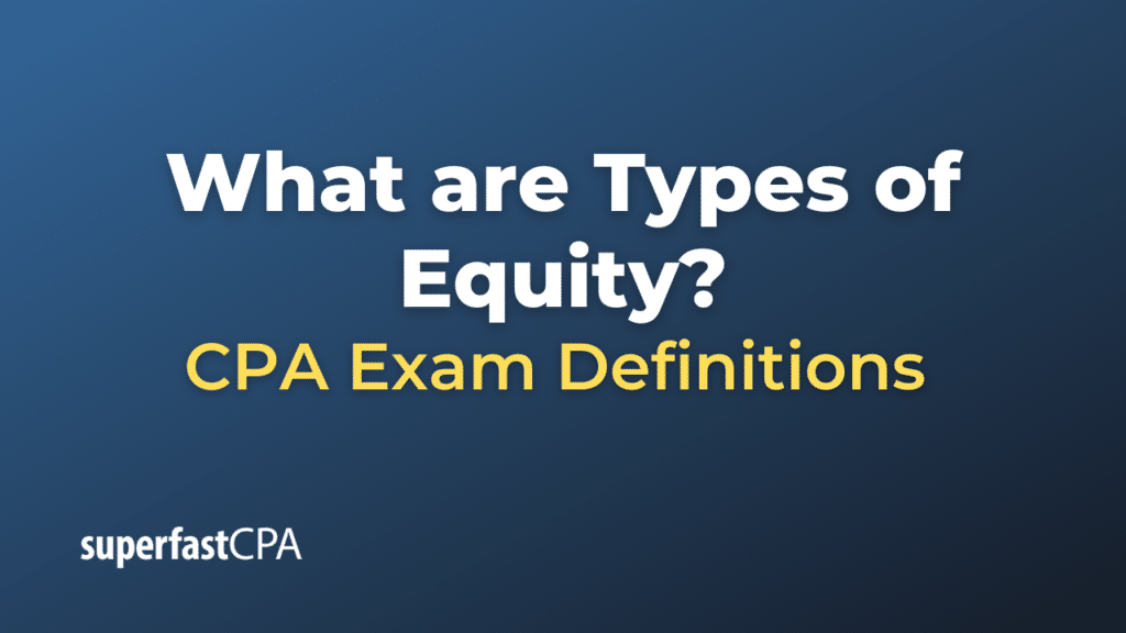 Types of Equity