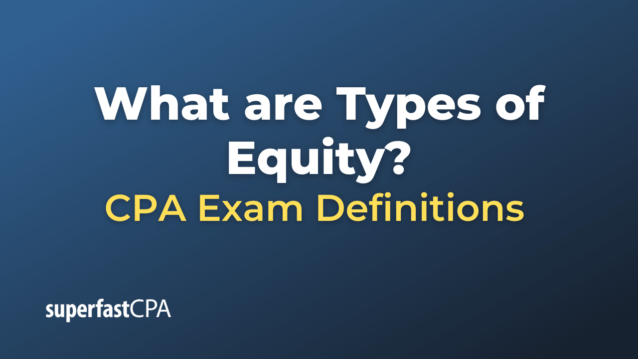 Types of Equity