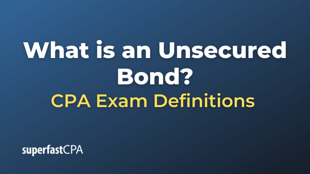 Unsecured Bond