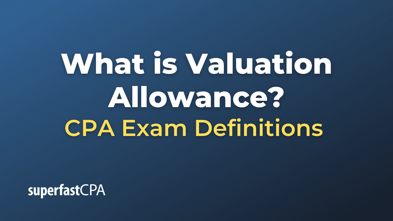 Valuation Allowance