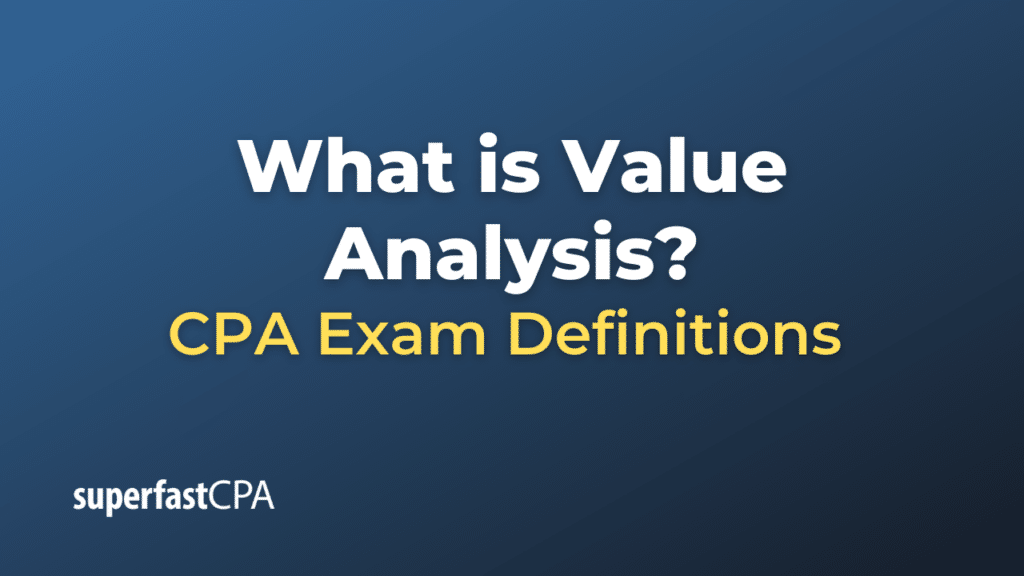 Value Analysis
