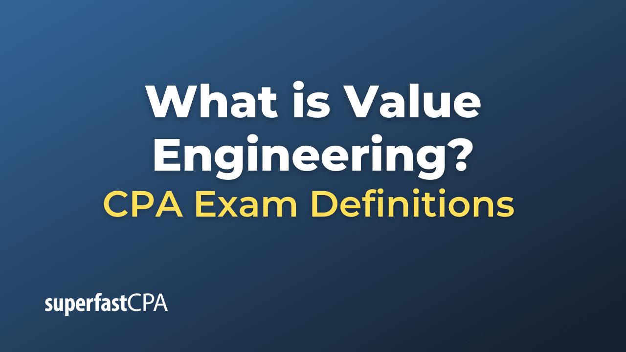 Value Engineering