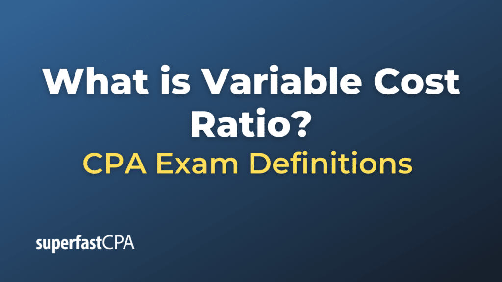 Variable Cost Ratio