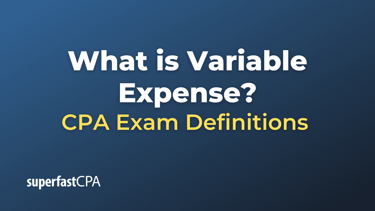 Variable Expense