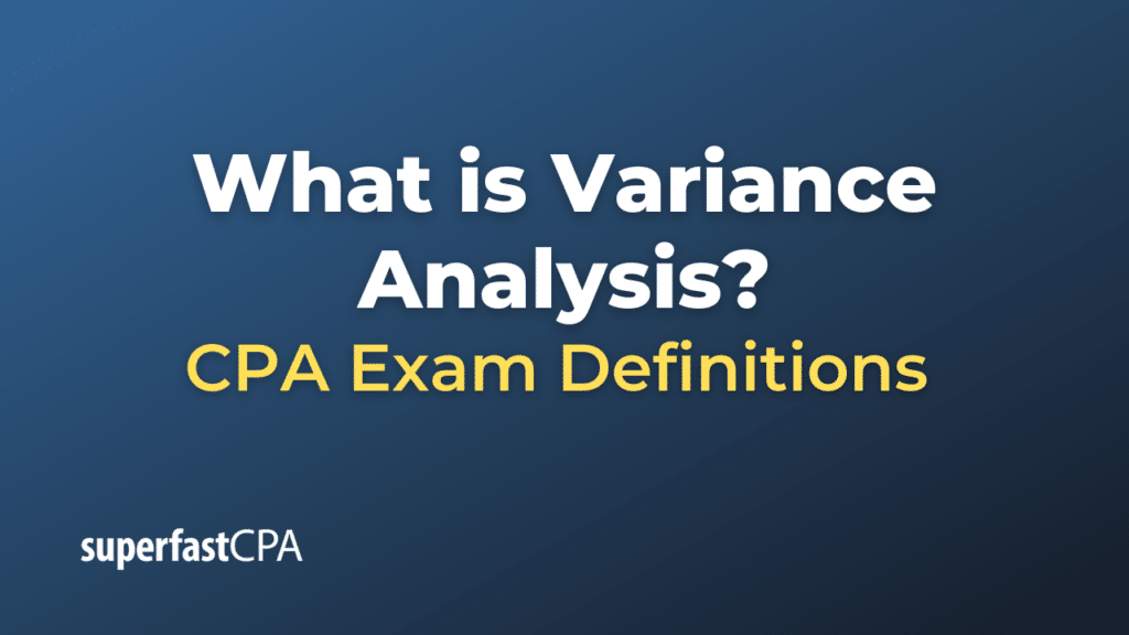 Variance Analysis