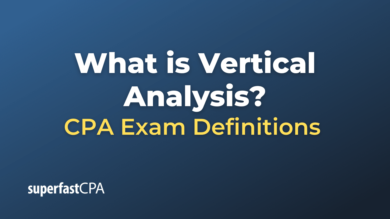 Vertical Analysis