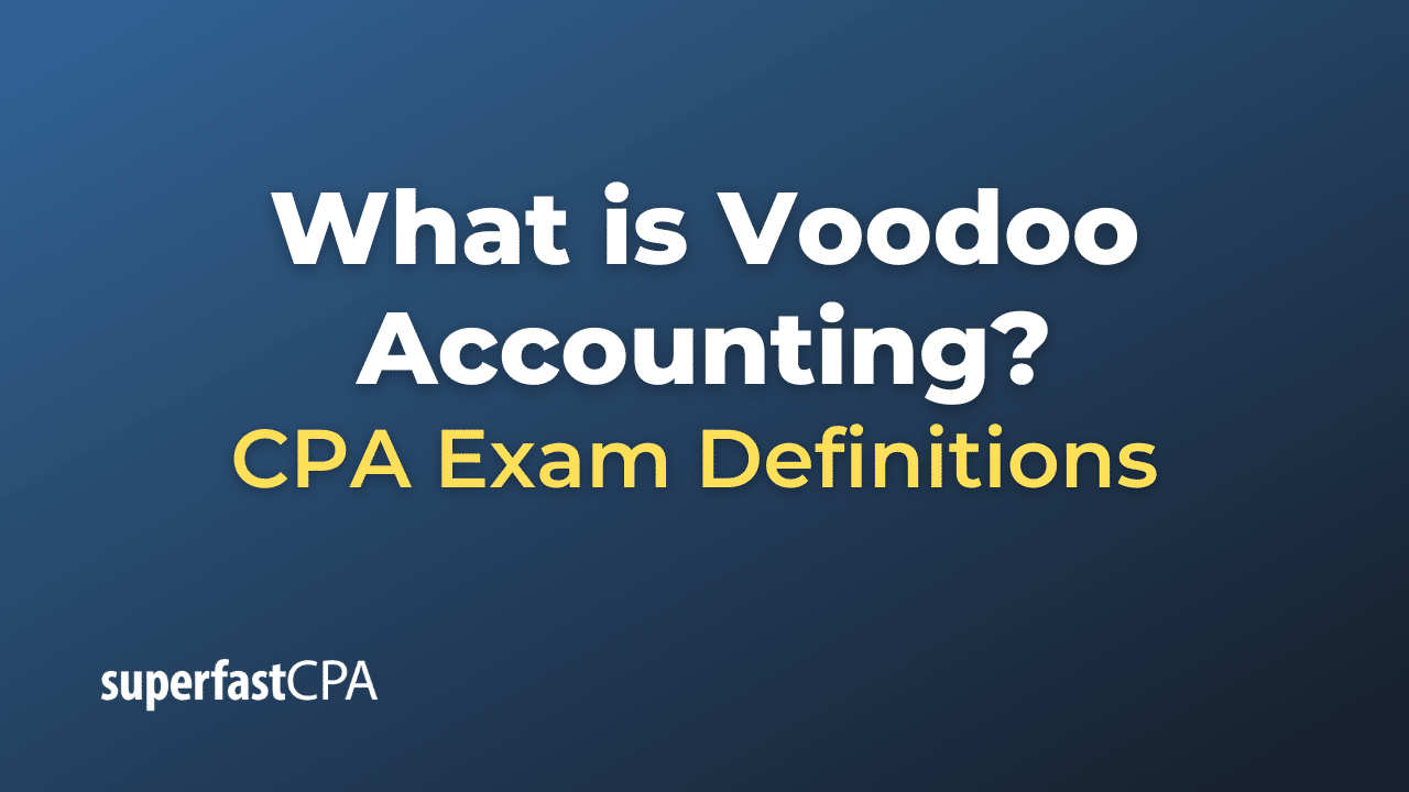 Voodoo Accounting