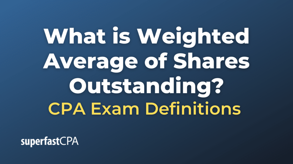 Weighted Average of Shares Outstanding