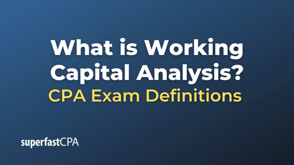 Working Capital Analysis