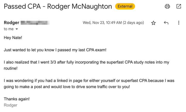 Original SuperfastCPA customer message 173