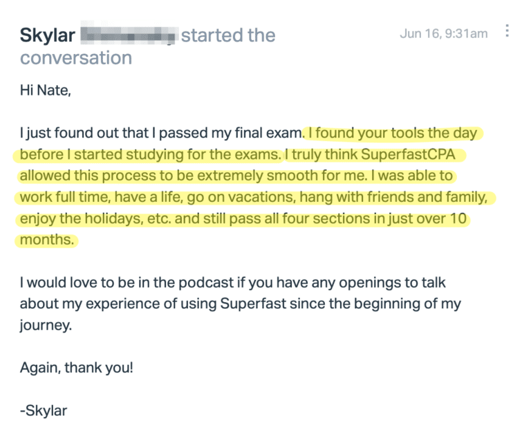 Original SuperfastCPA customer message 372