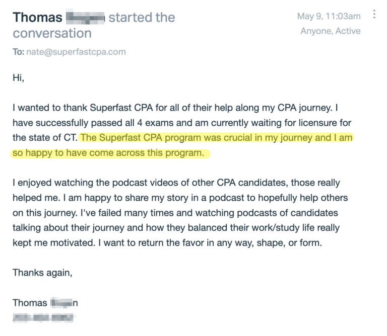 Original SuperfastCPA customer message 149