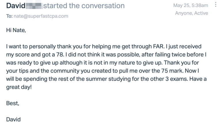 Original SuperfastCPA customer message 419