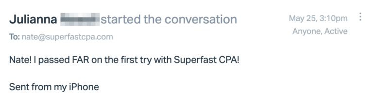 Original SuperfastCPA customer message 424