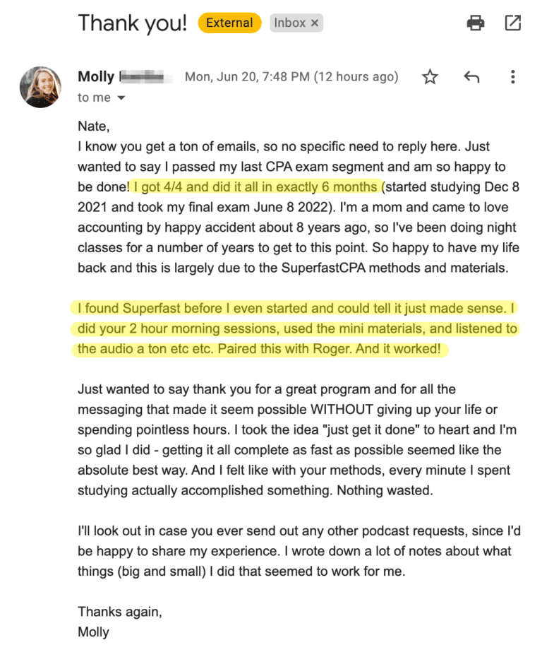 Original SuperfastCPA customer message 384