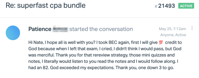 Original SuperfastCPA customer message 207