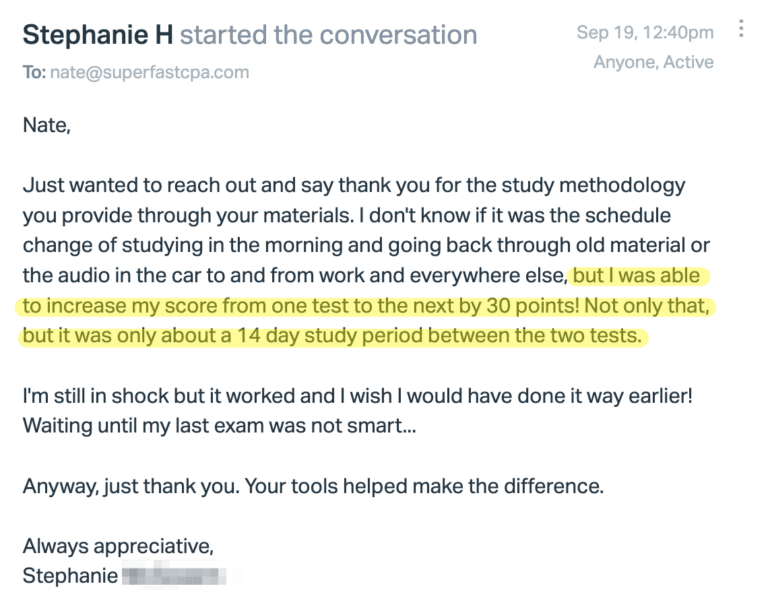 Original SuperfastCPA customer message 174