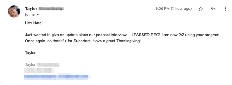 Original SuperfastCPA customer message 441