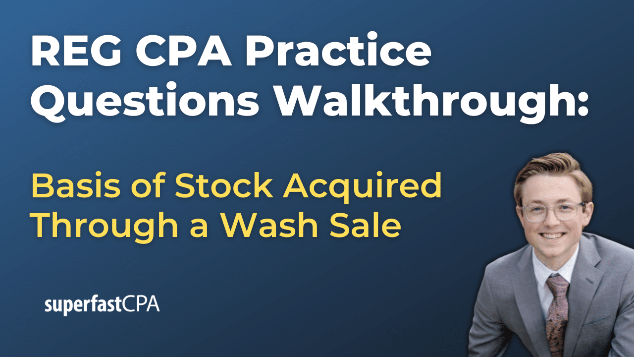 Calculate the basis of stock acquired through a wash sale