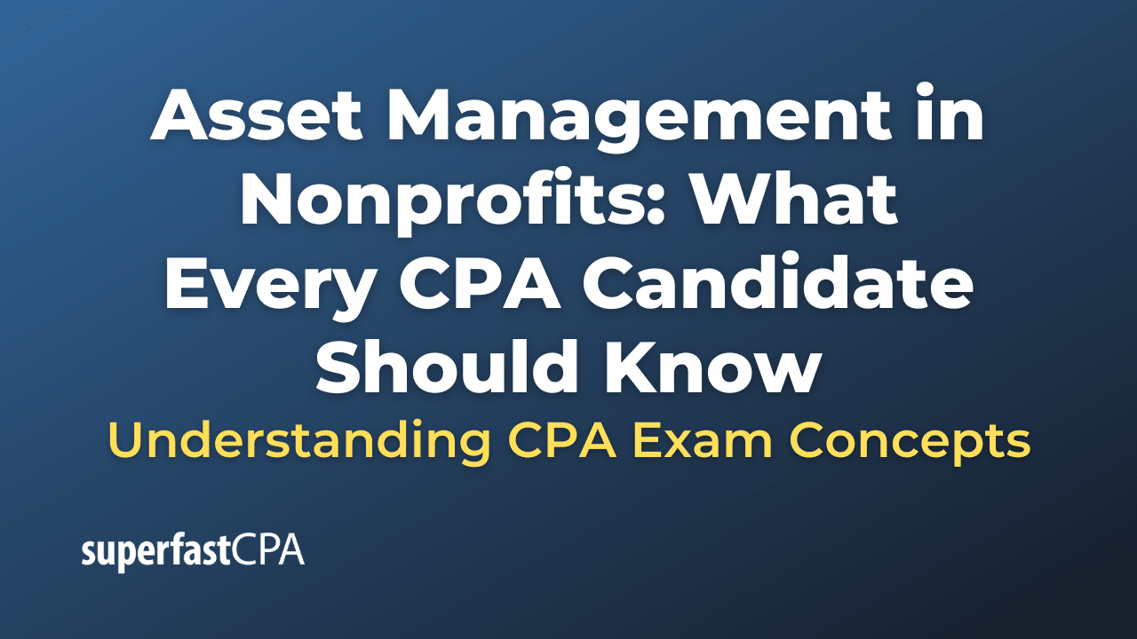 Asset Management in Nonprofits