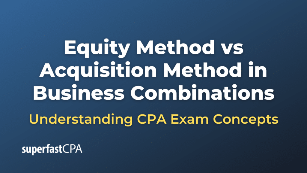 Equity Method vs Acquisition Method in Business Combinations