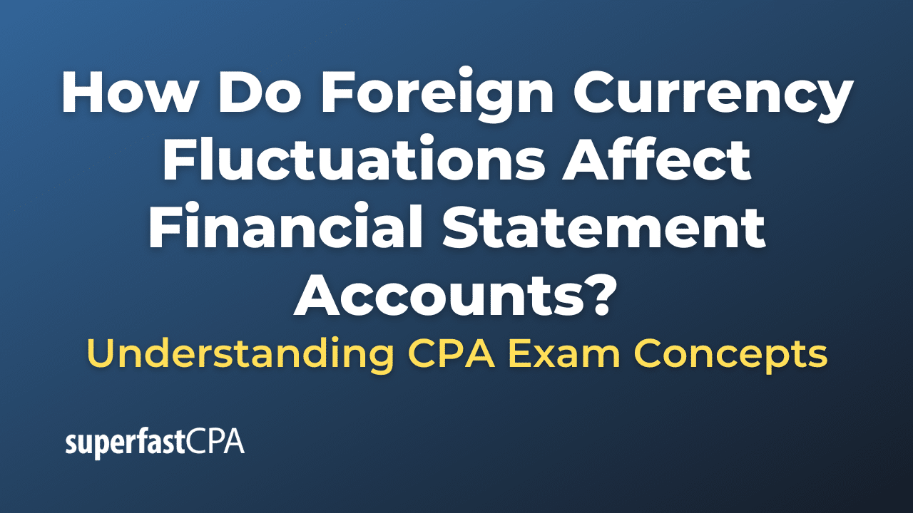 How Do Foreign Currency Fluctuations Affect Financial Statement Accounts