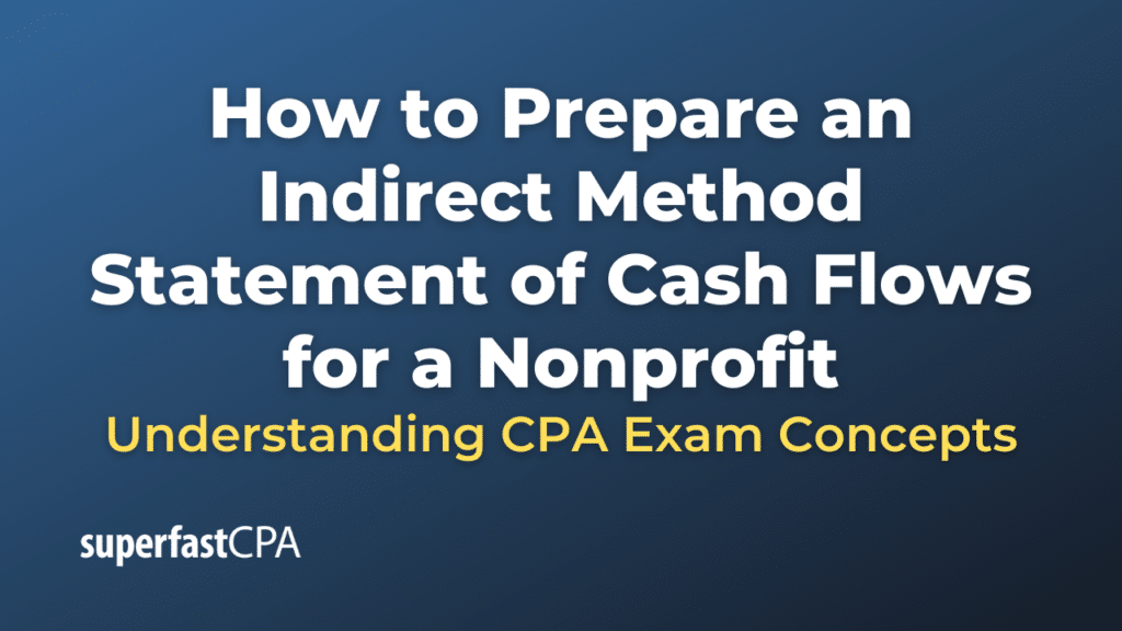 How to Prepare an Indirect Method Statement of Cash Flows for a Nonprofit