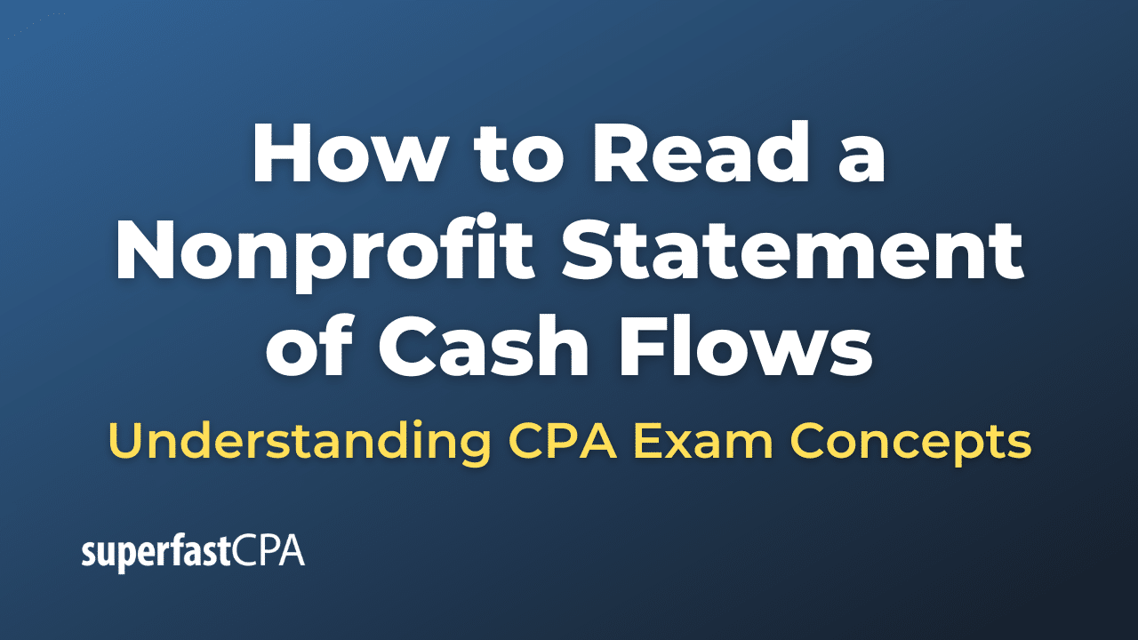 How to Read a Nonprofit Statement of Cash Flows