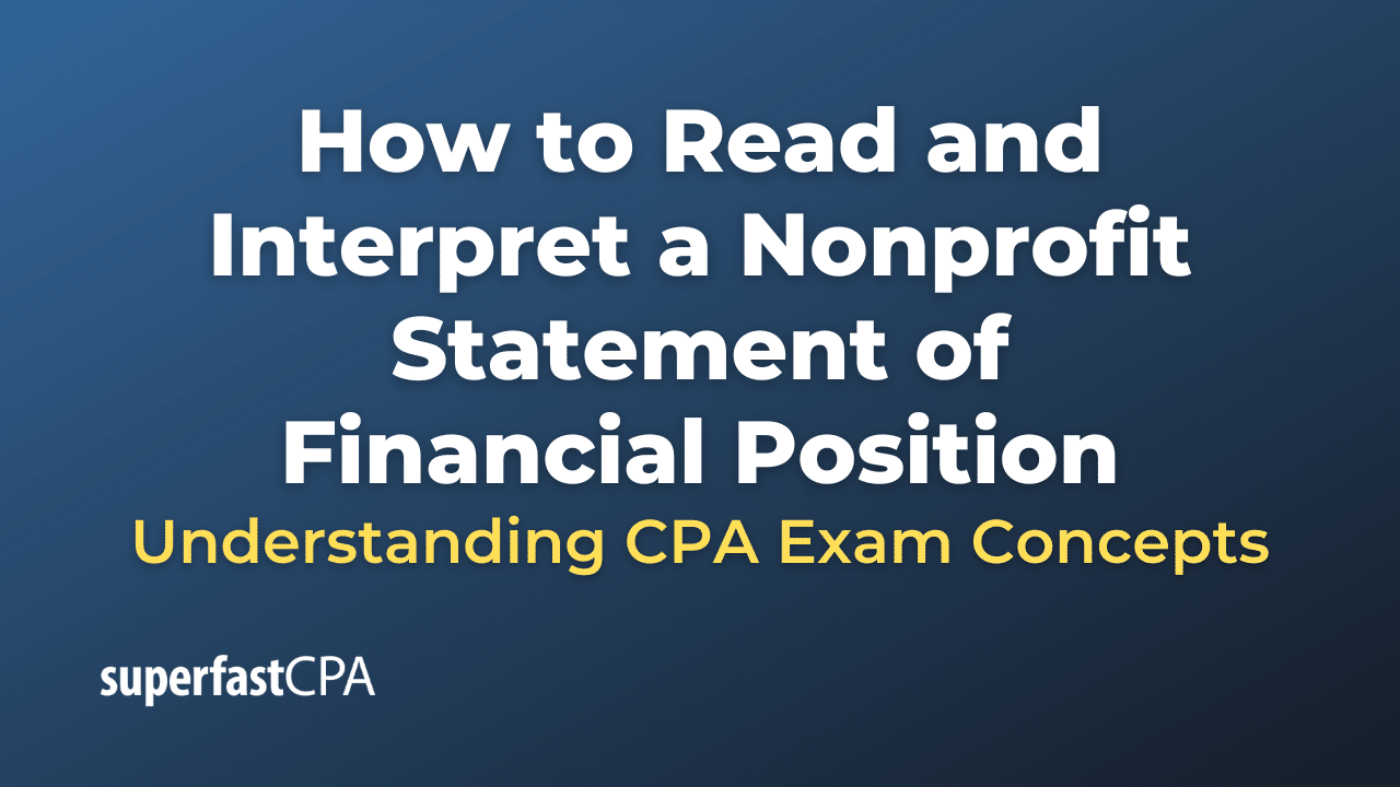 How to Read a Nonprofit Statement of Financial Position