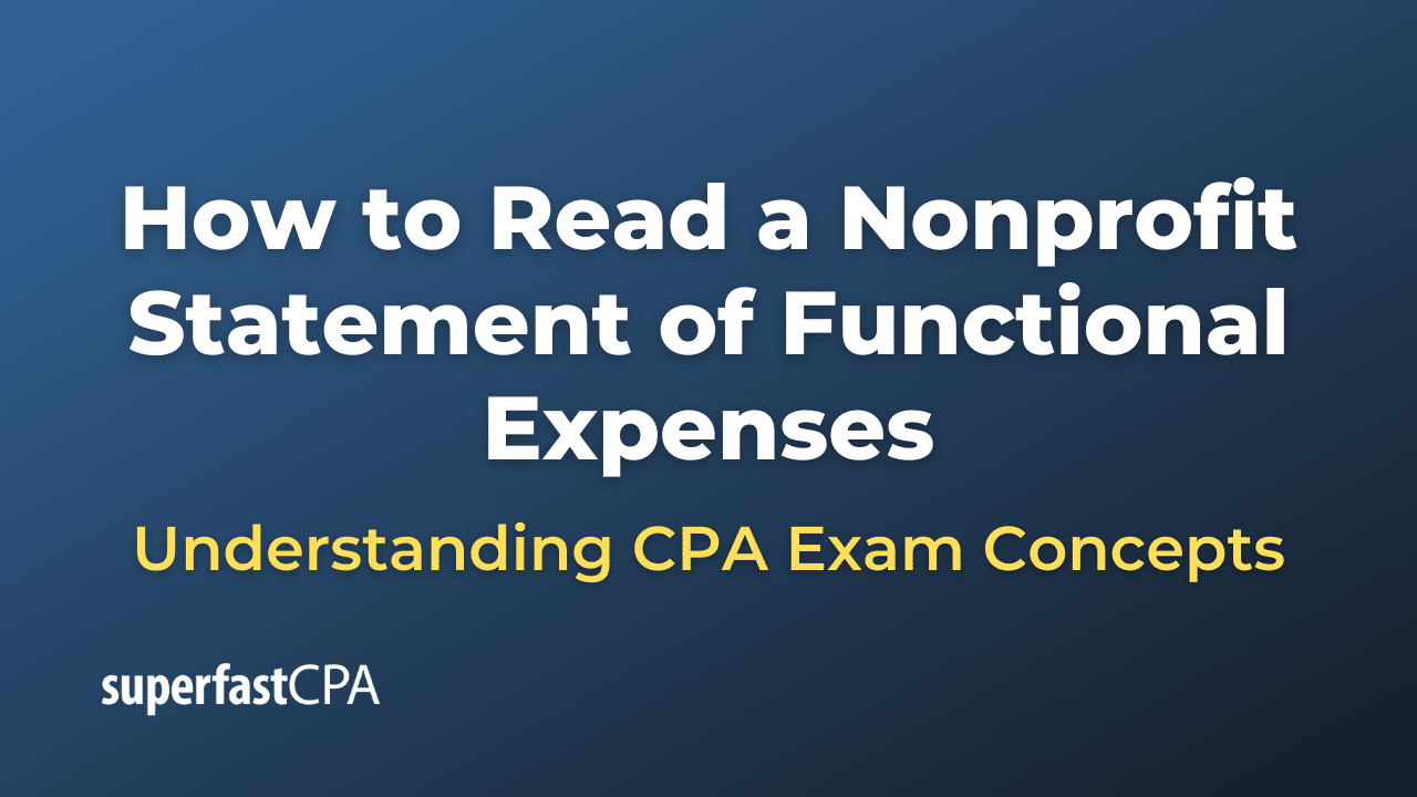 How to Read a Nonprofit Statement of Functional Expenses