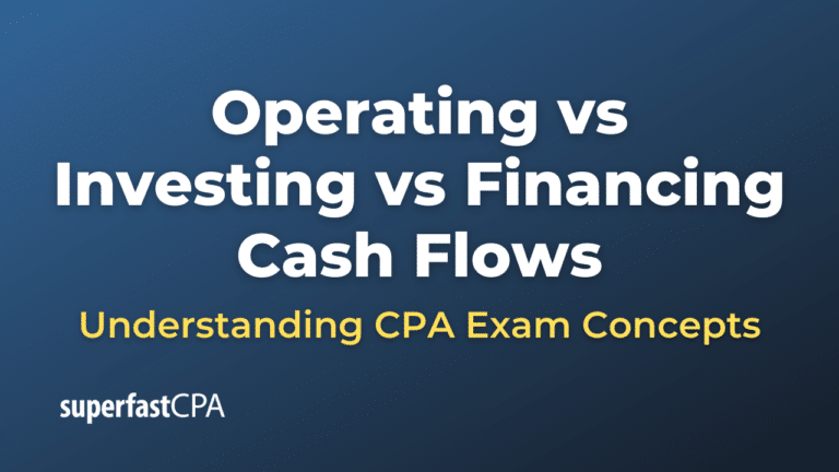 Operating vs Investing vs Financing Cash Flows – SuperfastCPA CPA Review