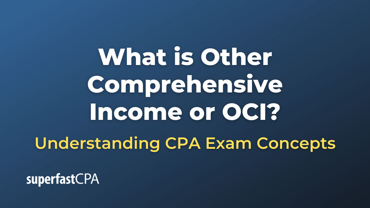 What is Other Comprehensive Income or OCI