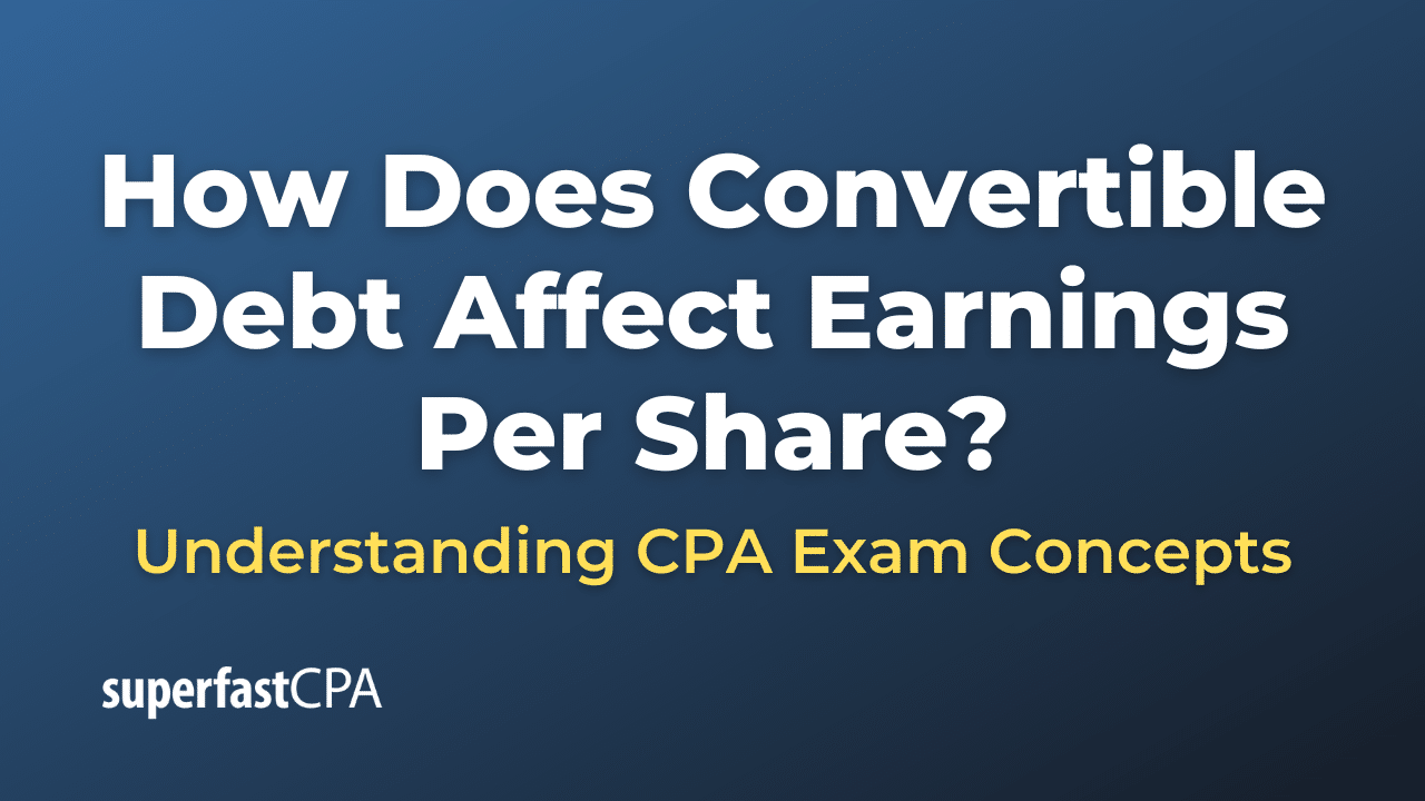 How Does Convertible Debt Affect Earnings Per Share?