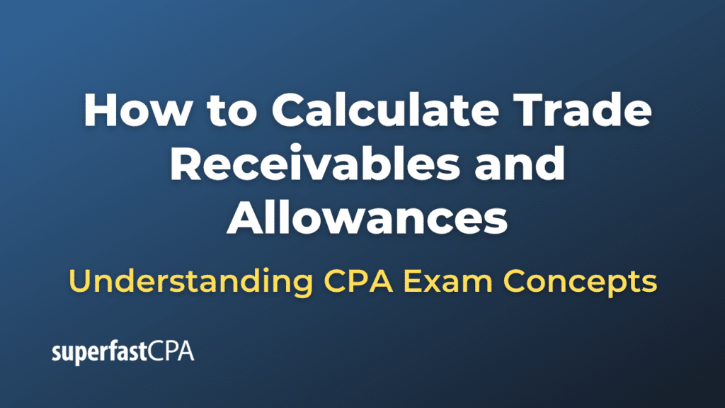 How to Calculate Trade Receivables and Allowances