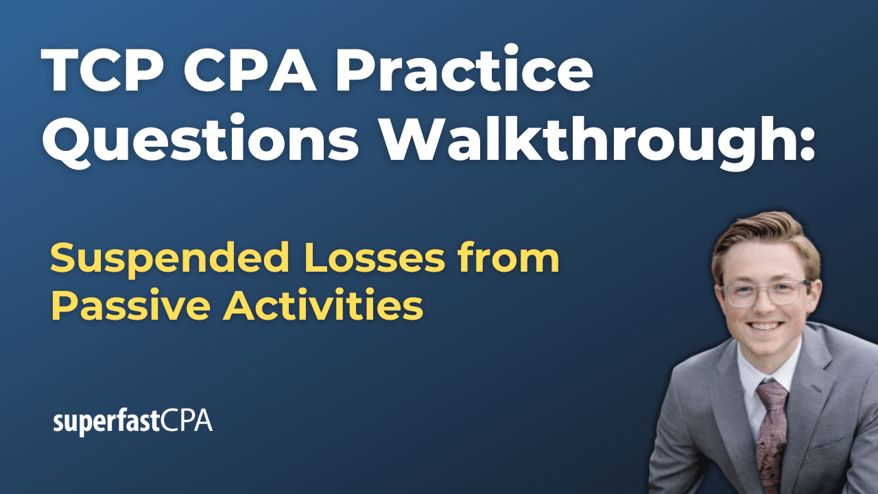 Suspended Losses from Passive Activities