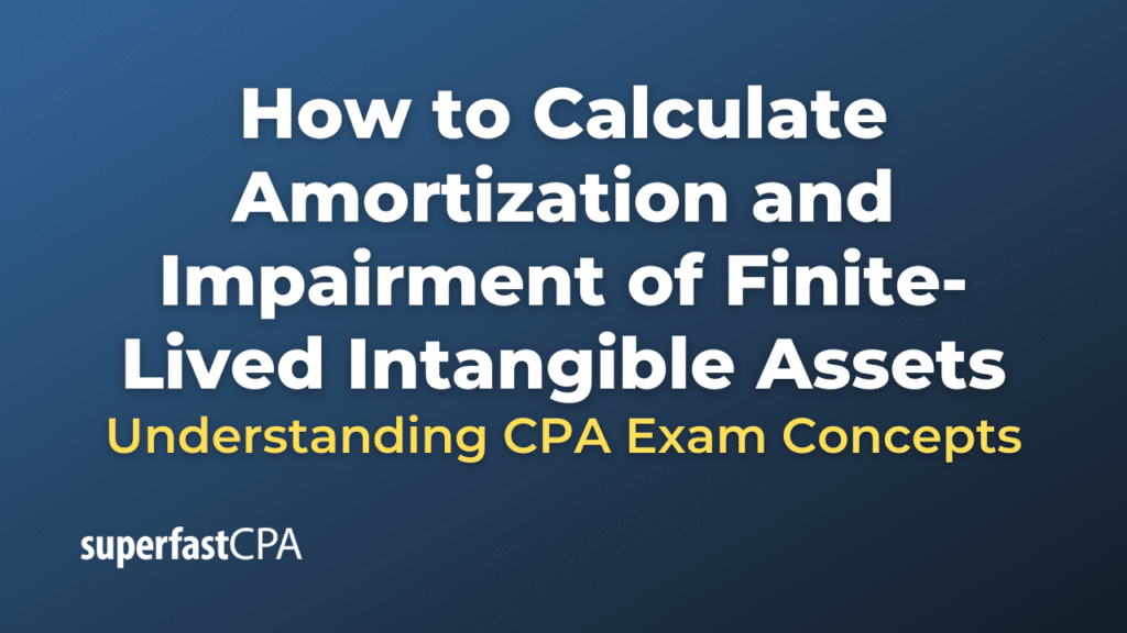 How to Calculate Amortization and Impairment of Finite-Lived Intangible Assets