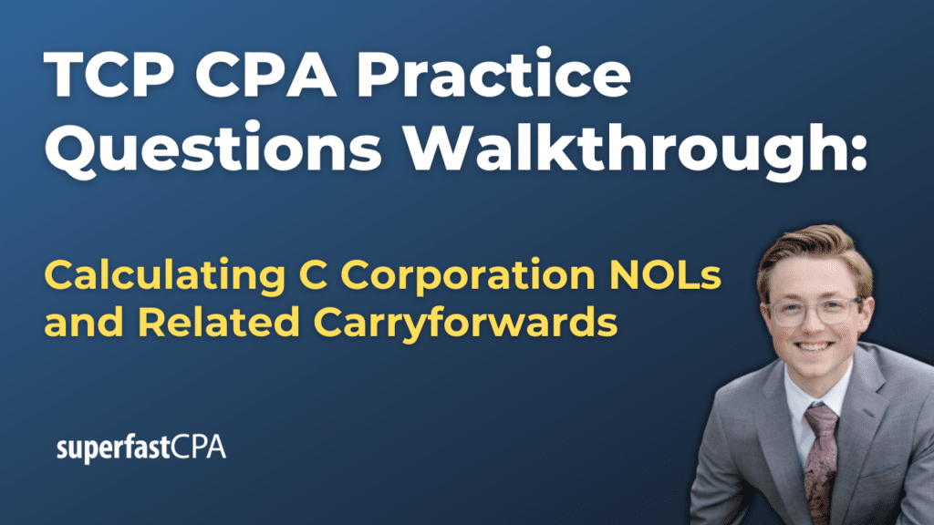 Calculating C Corporation NOLs