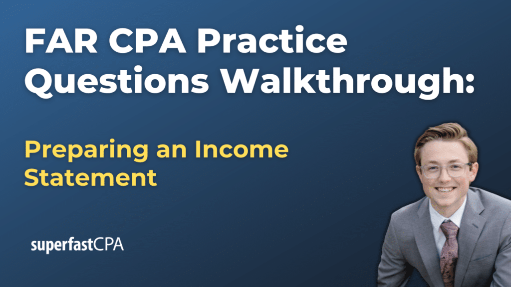 Preparing an Income Statement