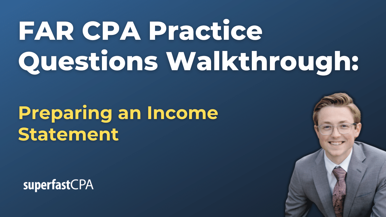 Preparing an Income Statement