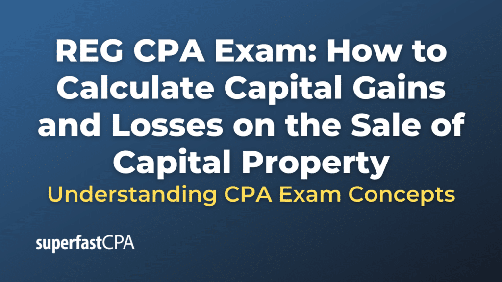 How to Calculate Capital Gains and Losses on the Sale of Capital Property