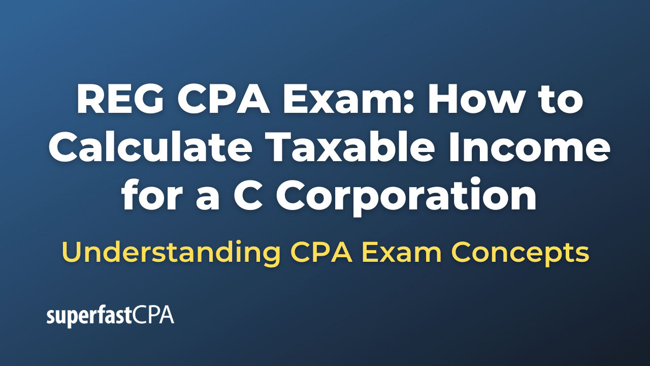 How to Calculate Taxable Income for a C Corporation
