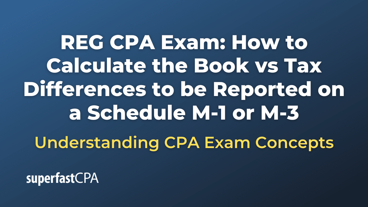 How to Calculate the Book vs Tax Differences to be Reported on a Schedule M-1 or M-3