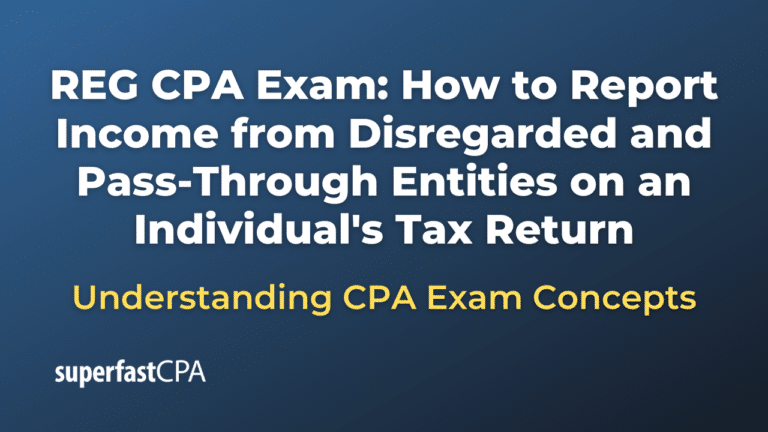 REG CPA Exam: How to Report Income from Disregarded and Pass-Through ...