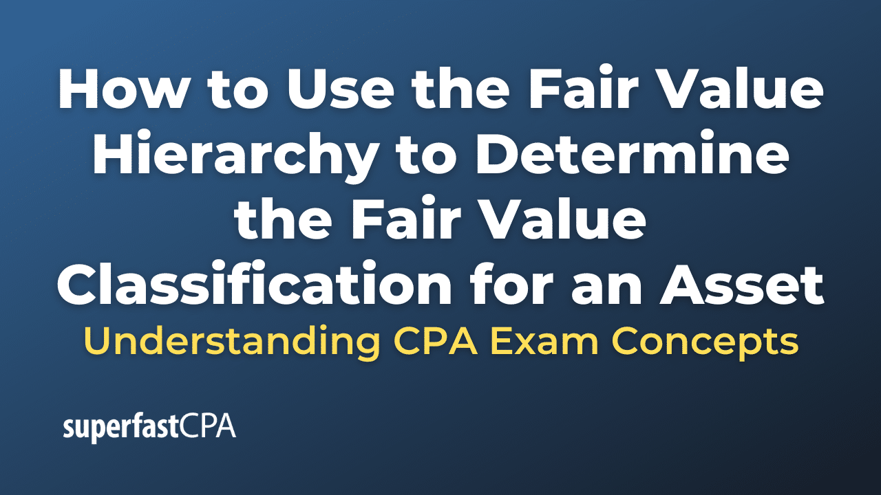 How to Use the Fair Value Hierarchy to Determine the Fair Value 