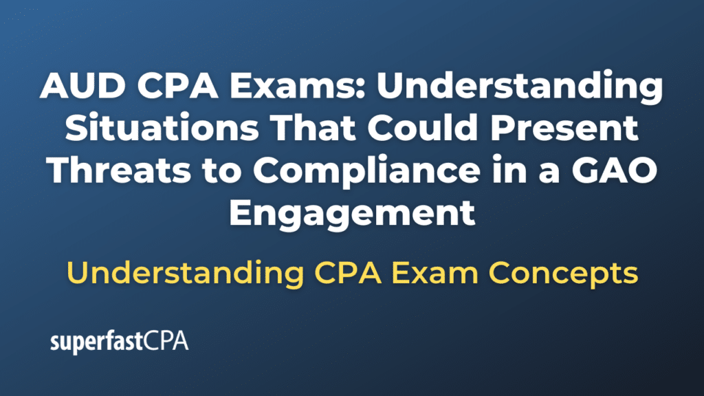 Understanding Situations That Could Present Threats to Compliance in a GAO Engagement