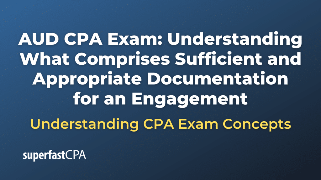 Understanding What Comprises Sufficient and Appropriate Documentation for an Engagement