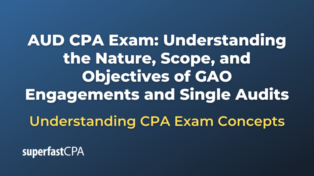 Understanding the Nature, Scope, and Objectives of GAO Engagements and Single Audits