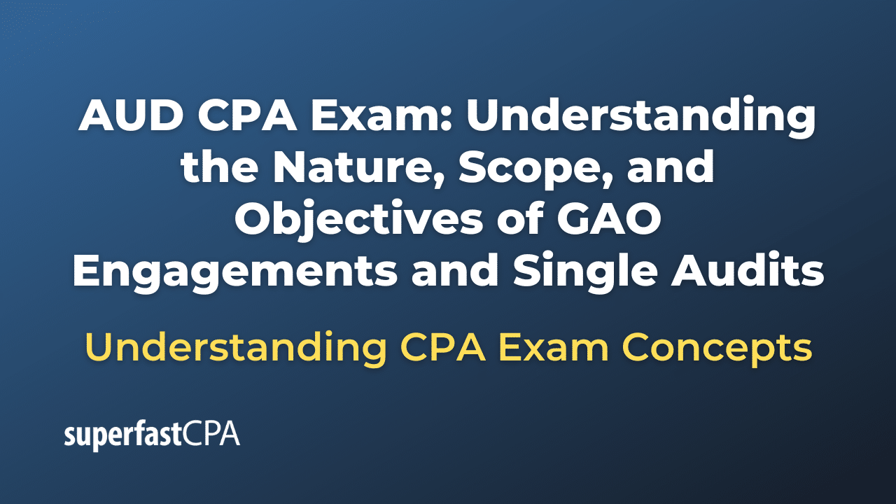 Understanding the Nature, Scope, and Objectives of GAO Engagements and Single Audits