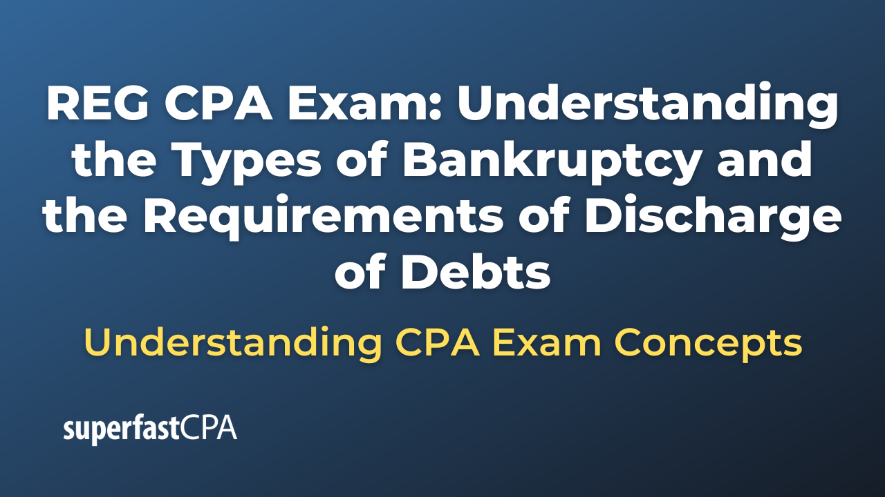 Understanding the Types of Bankruptcy and the Requirements of Discharge of Debts